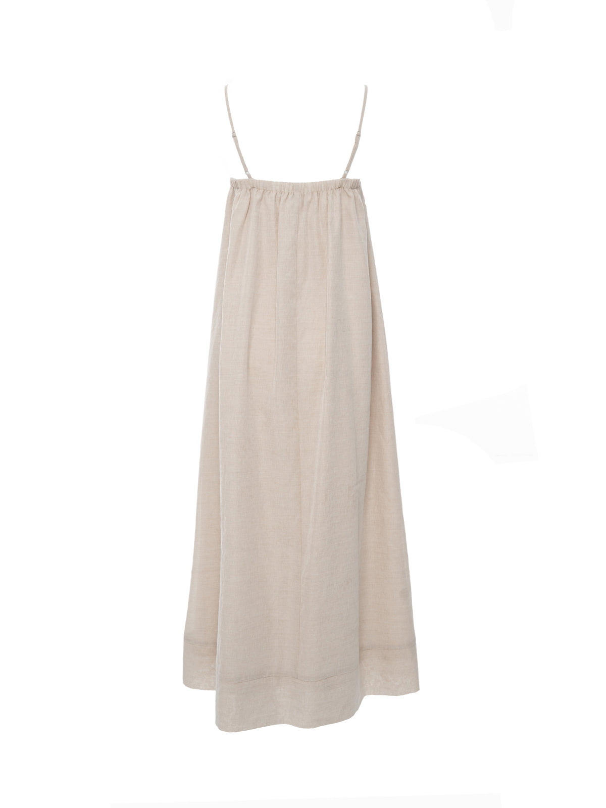 Linen-Blend Maxi Dress