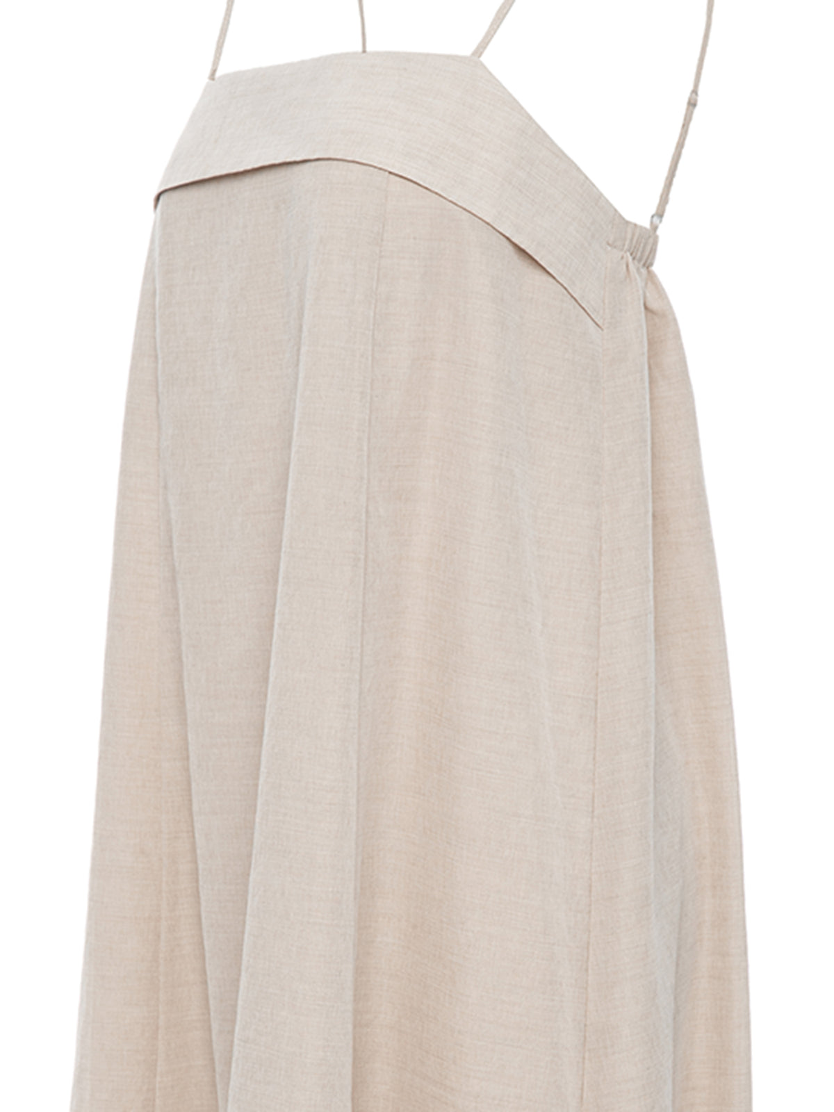 Linen-Blend Maxi Dress