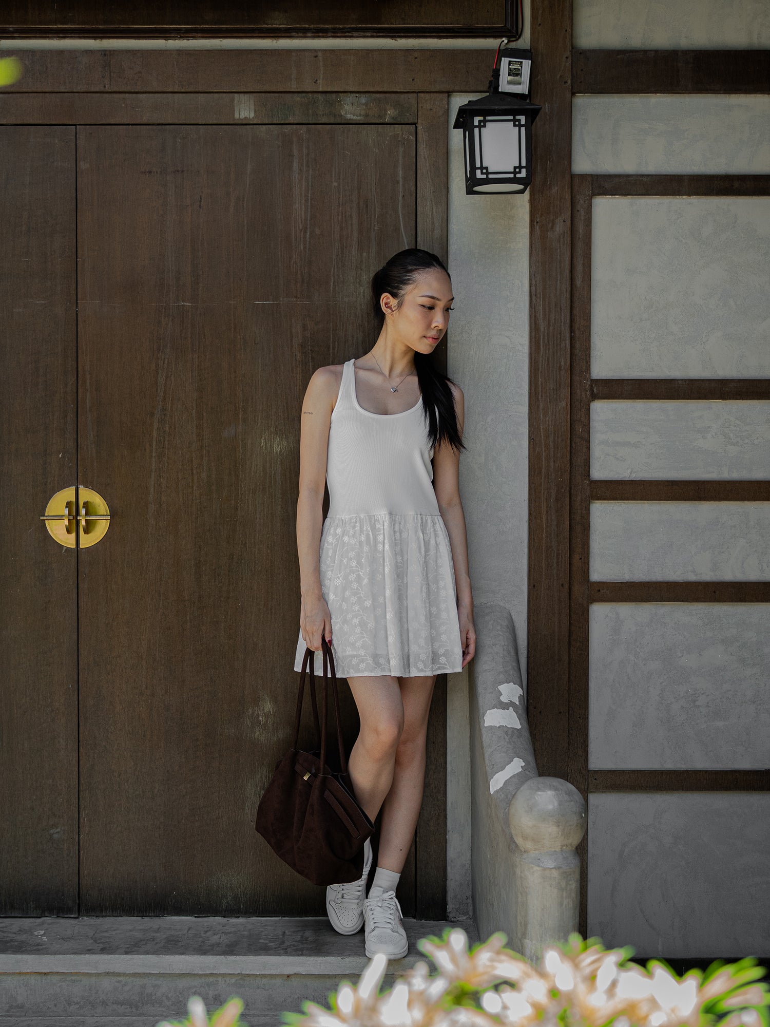 Embroided Mini Dress