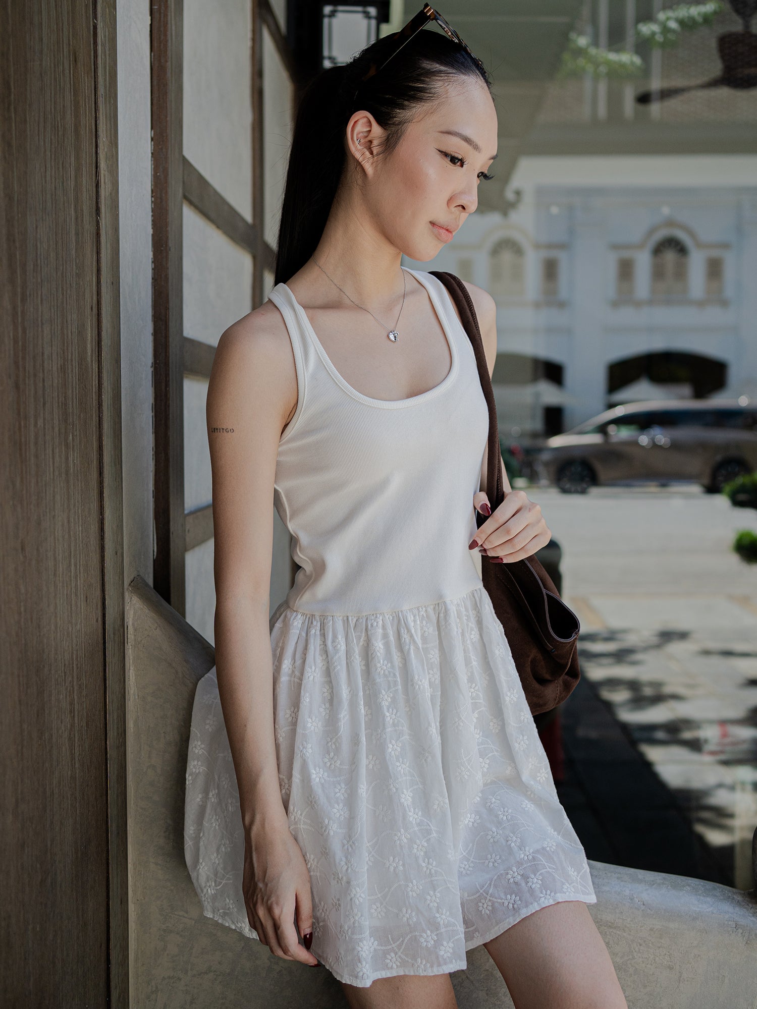 Embroided Mini Dress