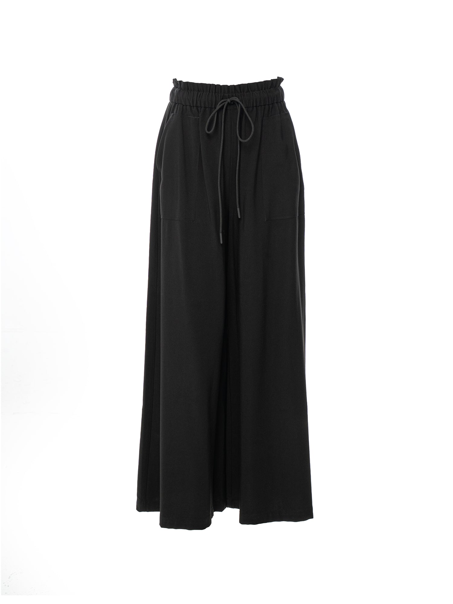 Drawstring Wide-Leg Pants