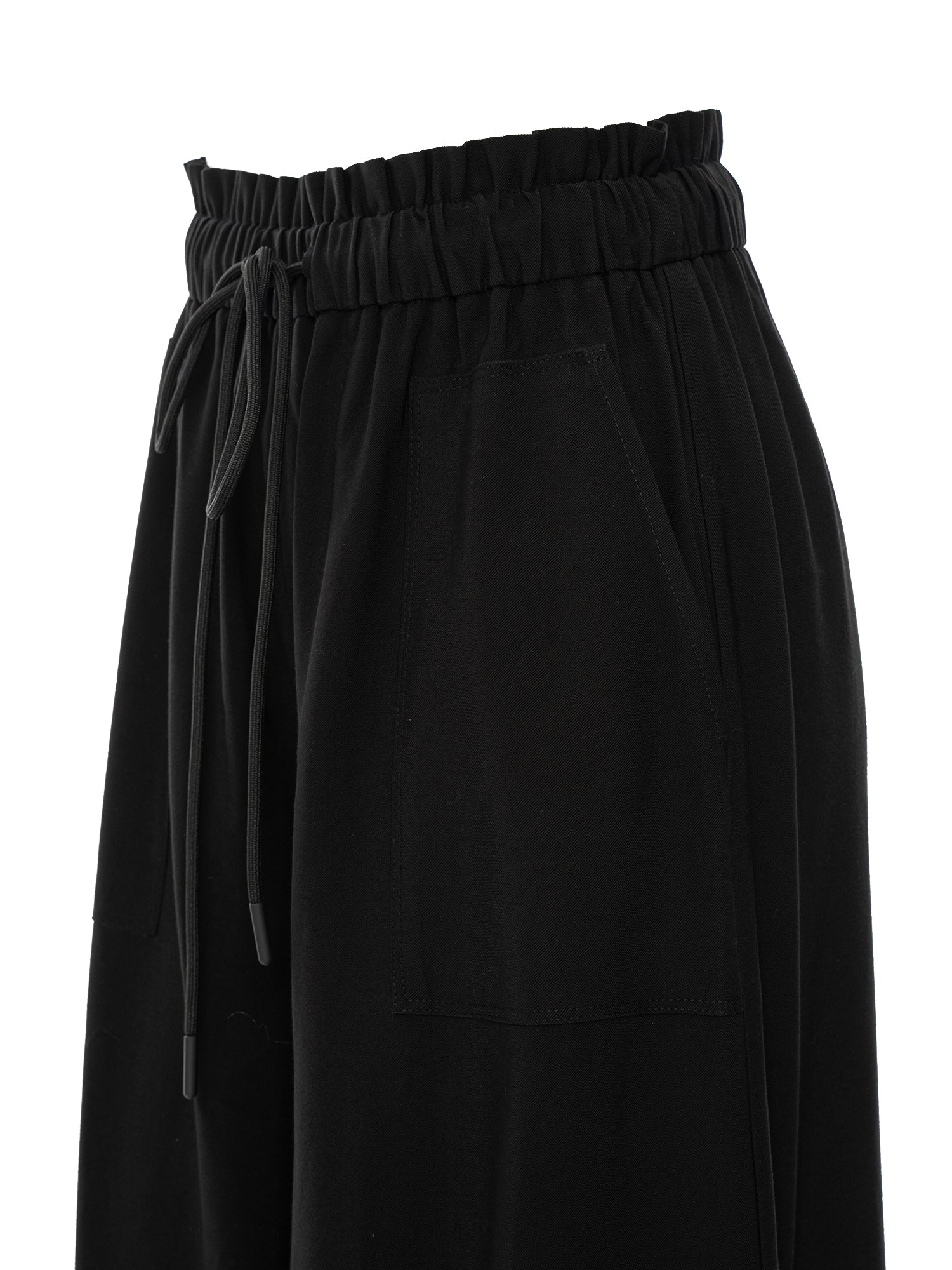 Drawstring Wide-Leg Pants