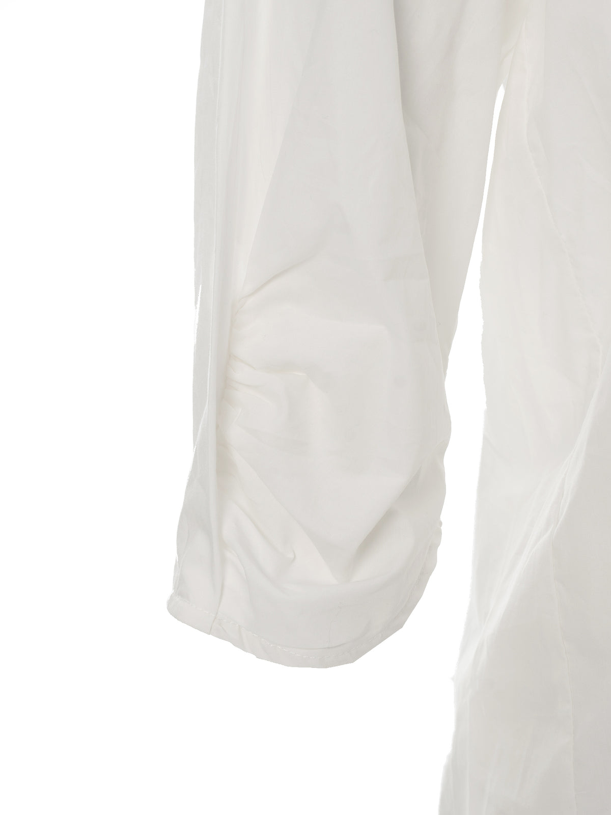 Ruched-Sleeve Blouse
