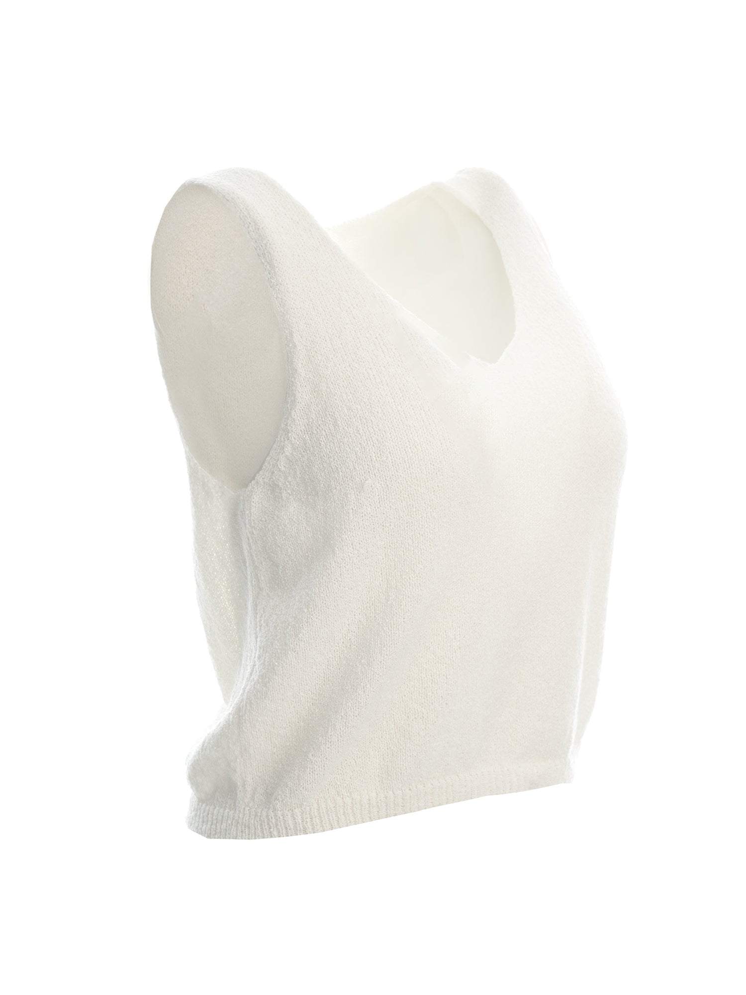 V-Neck Sleeveless Knit Top