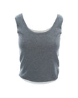 Scoop Neck Knit Tank Top