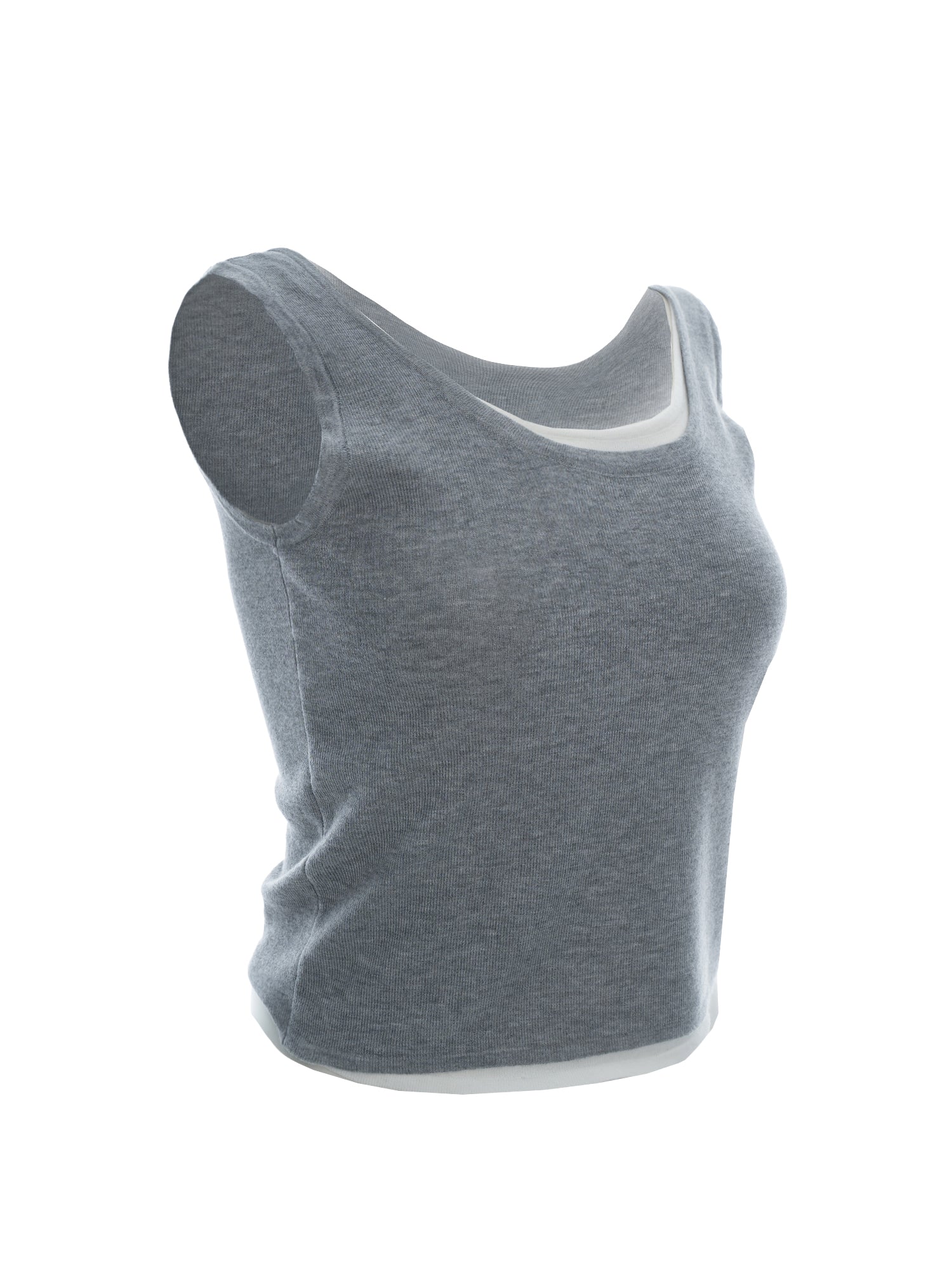 Scoop Neck Knit Tank Top