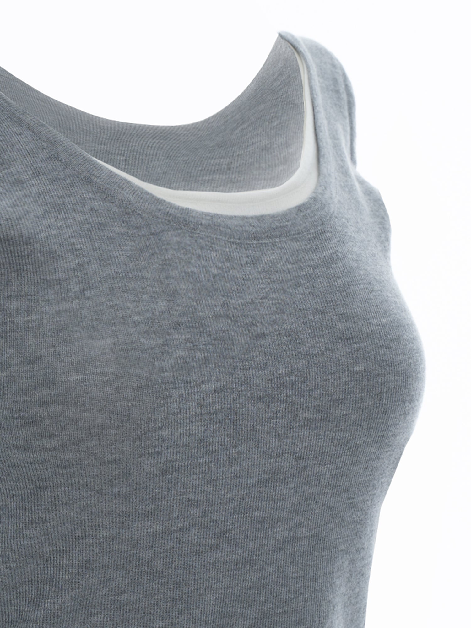 Scoop Neck Knit Tank Top