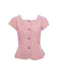 Tweed Peplum Blouse