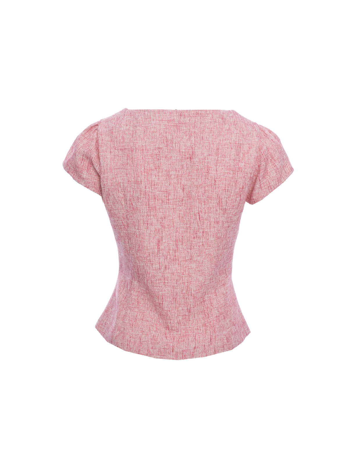 Tweed Peplum Blouse