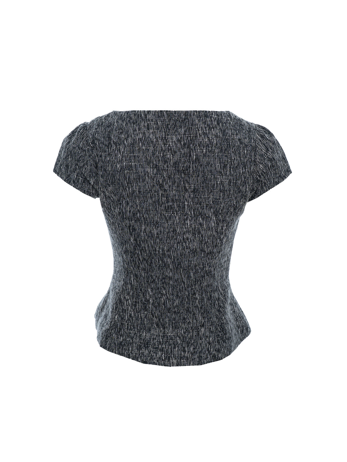 Tweed Peplum Blouse