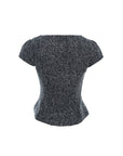Tweed Peplum Blouse