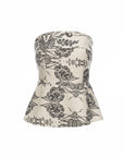 Floral Peplum Top