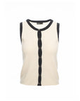 Contrast Trim Knit Tank