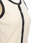 Contrast Trim Knit Tank