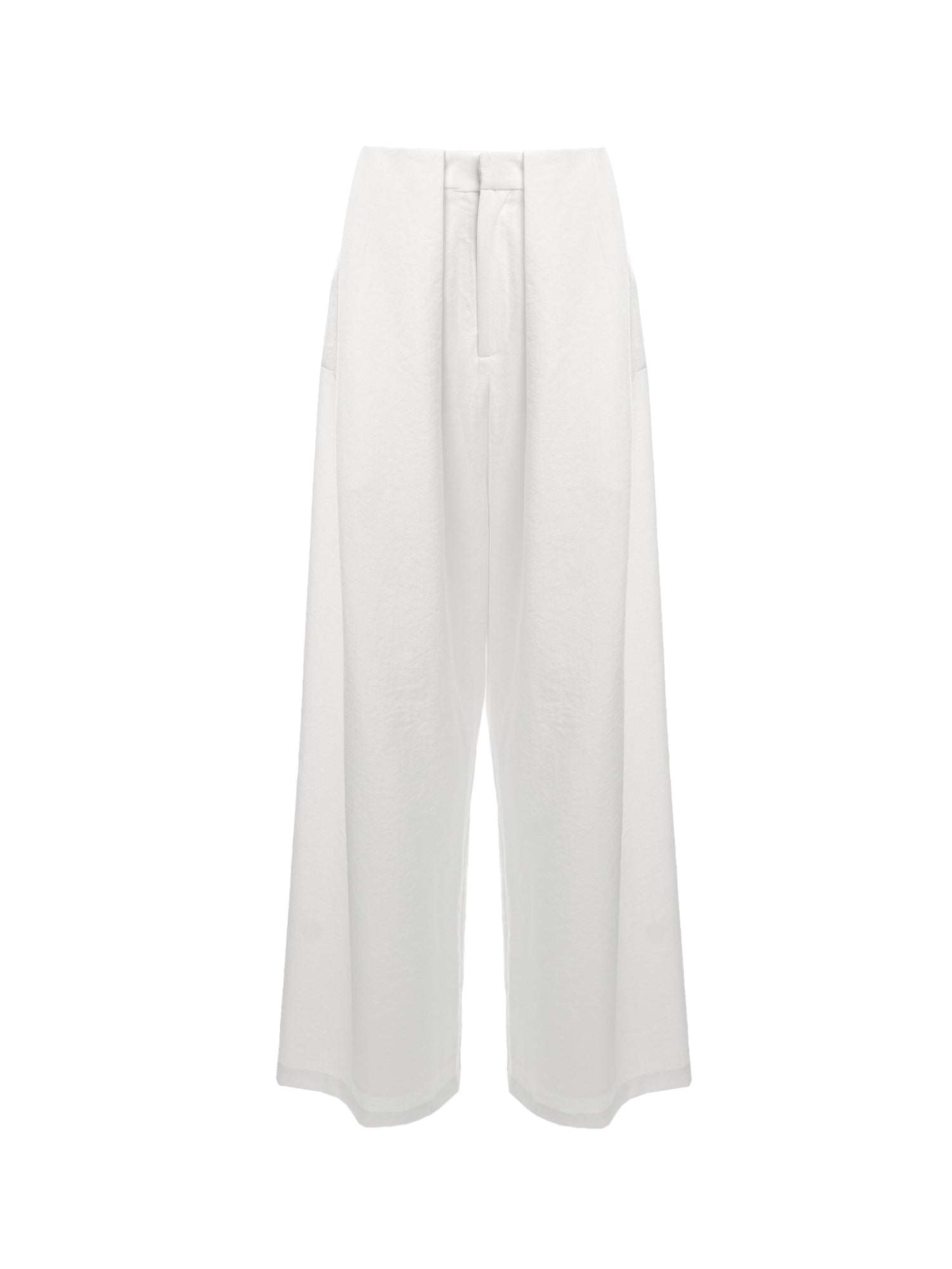 Pleated Wide-Leg Pants
