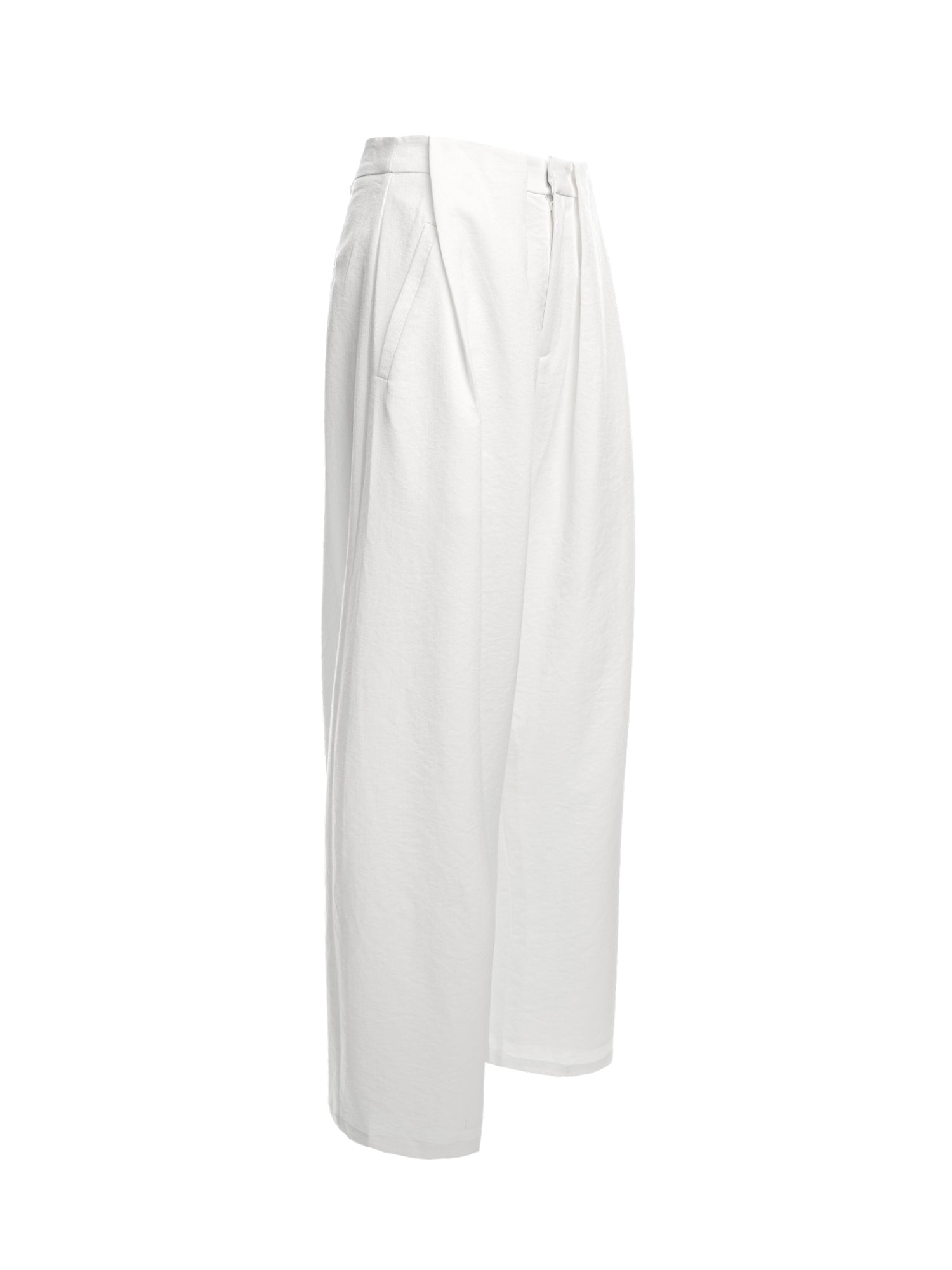 Pleated Wide-Leg Pants