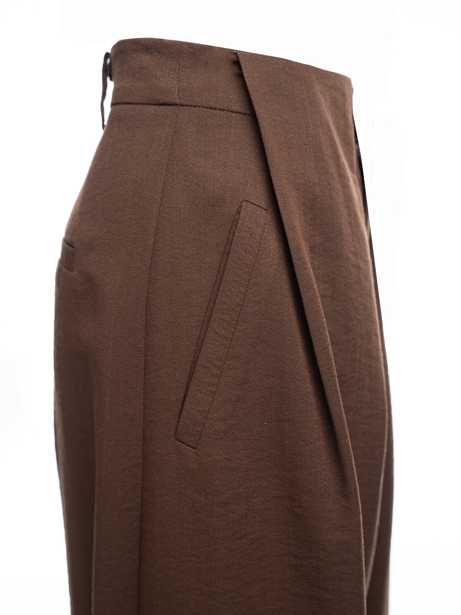 Pleated Wide-Leg Pants