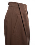 Pleated Wide-Leg Pants