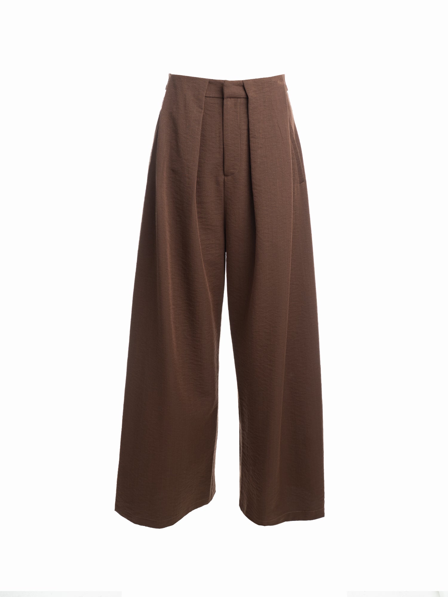 Pleated Wide-Leg Pants