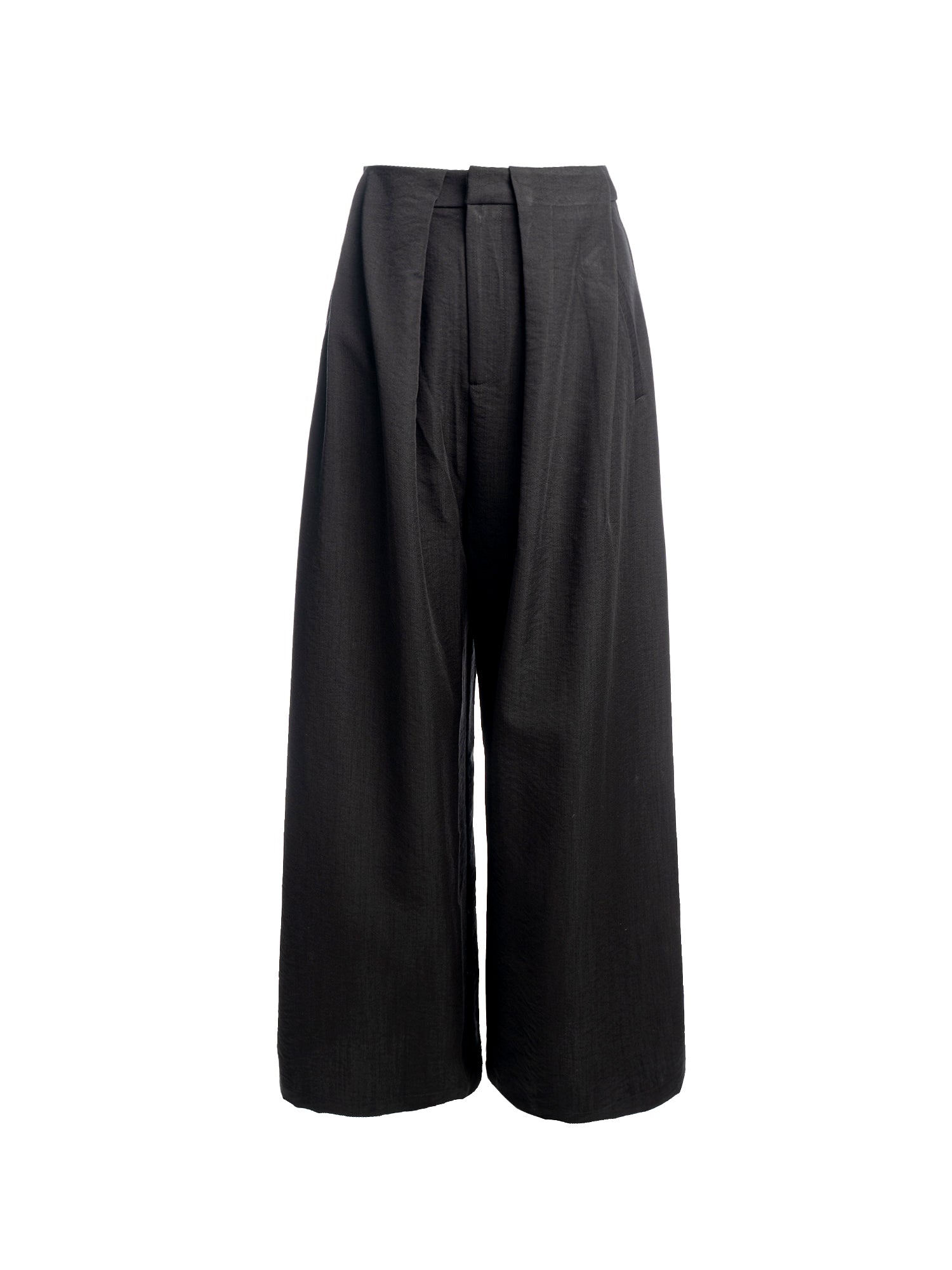 Pleated Wide-Leg Pants