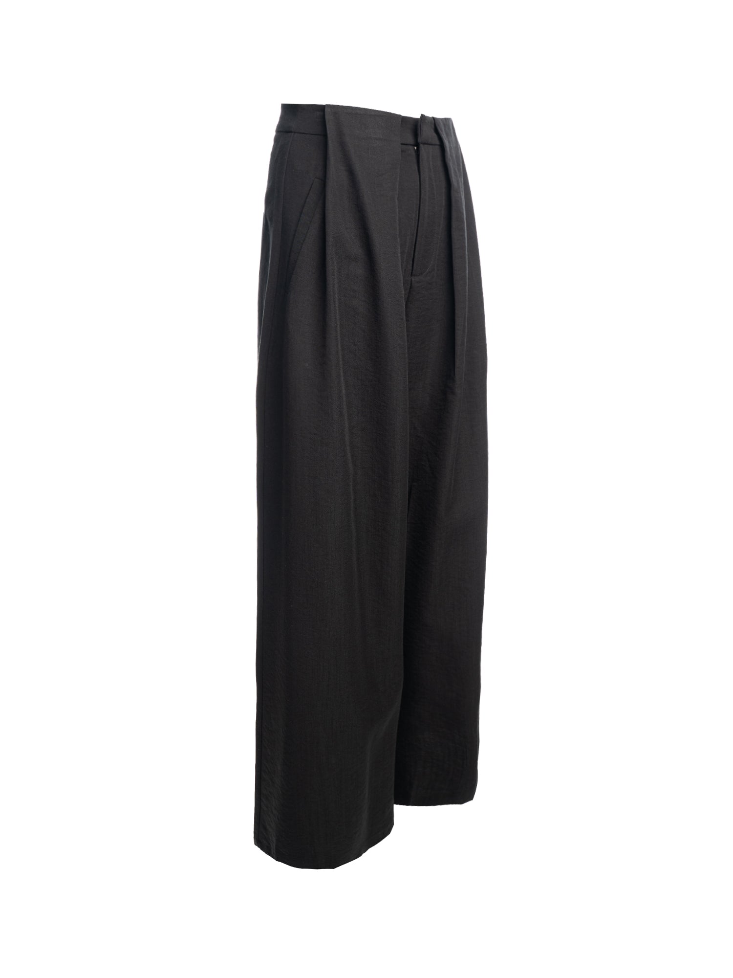 Pleated Wide-Leg Pants