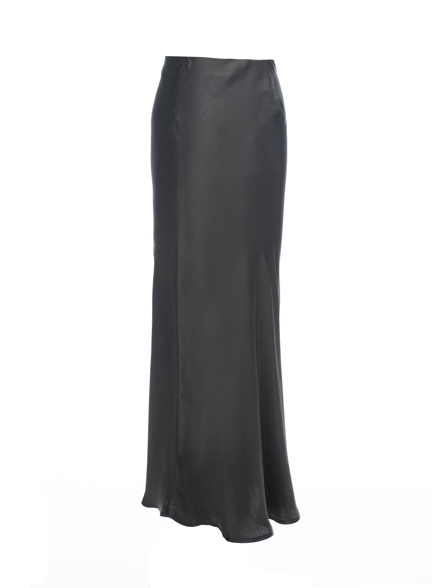 Satin Bias Midi Skirt