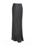Satin Bias Midi Skirt