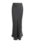 Satin Bias Midi Skirt