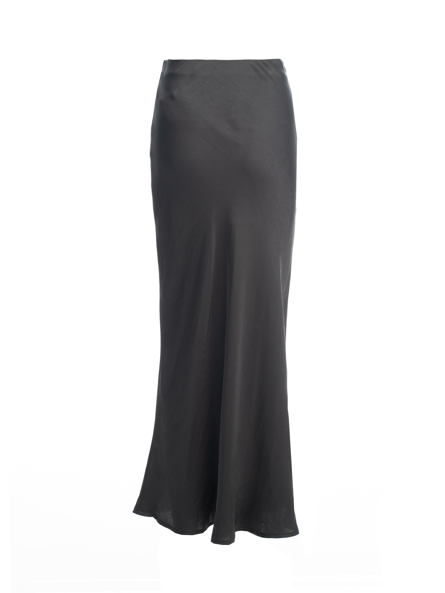 Satin Bias Midi Skirt