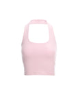 Double Layered Halter Neck Crop Top