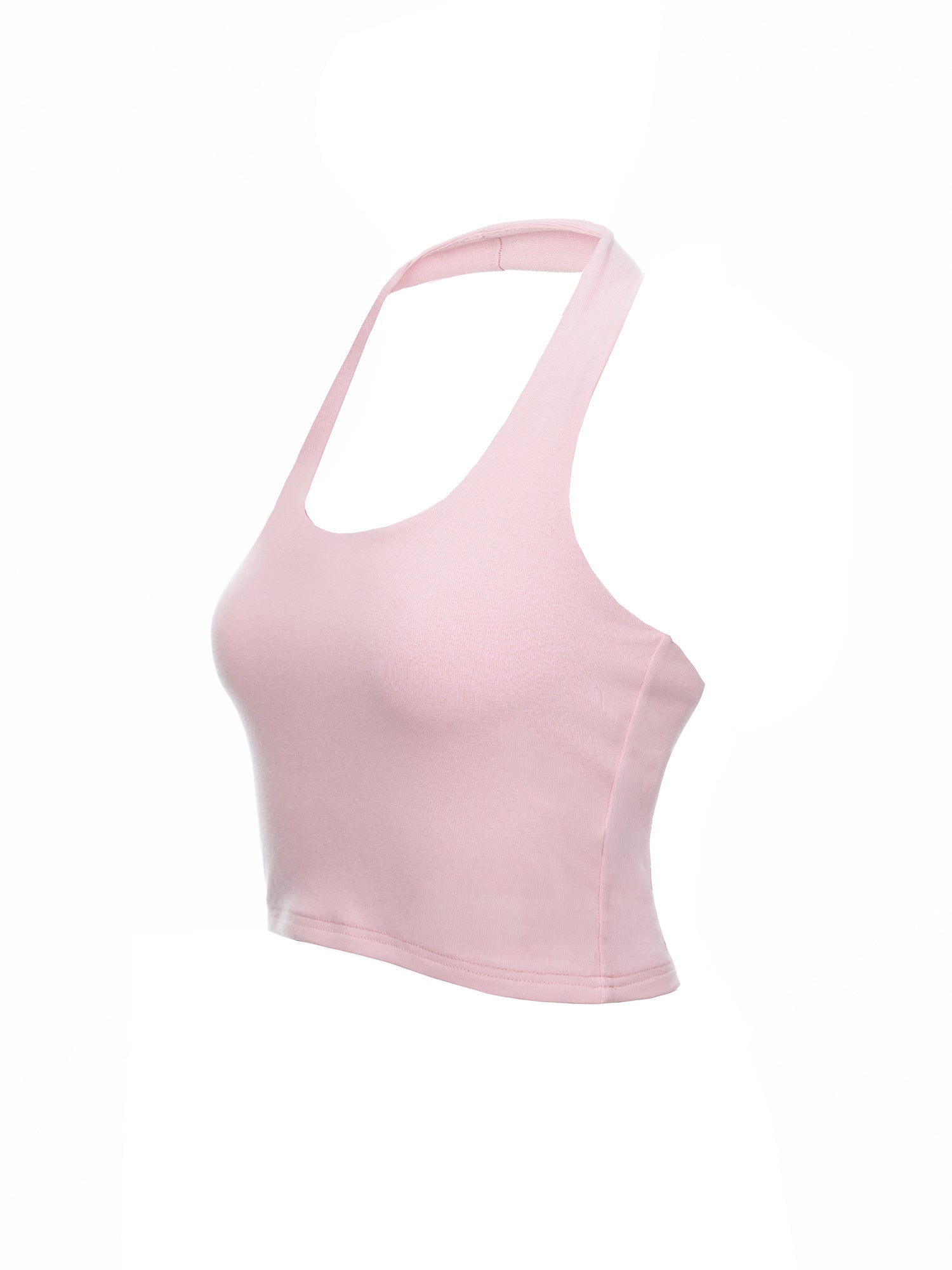 Double Layered Halter Neck Crop Top