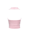 Double Layered Halter Neck Crop Top