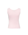 Lace Trim Ribbed Tank Top