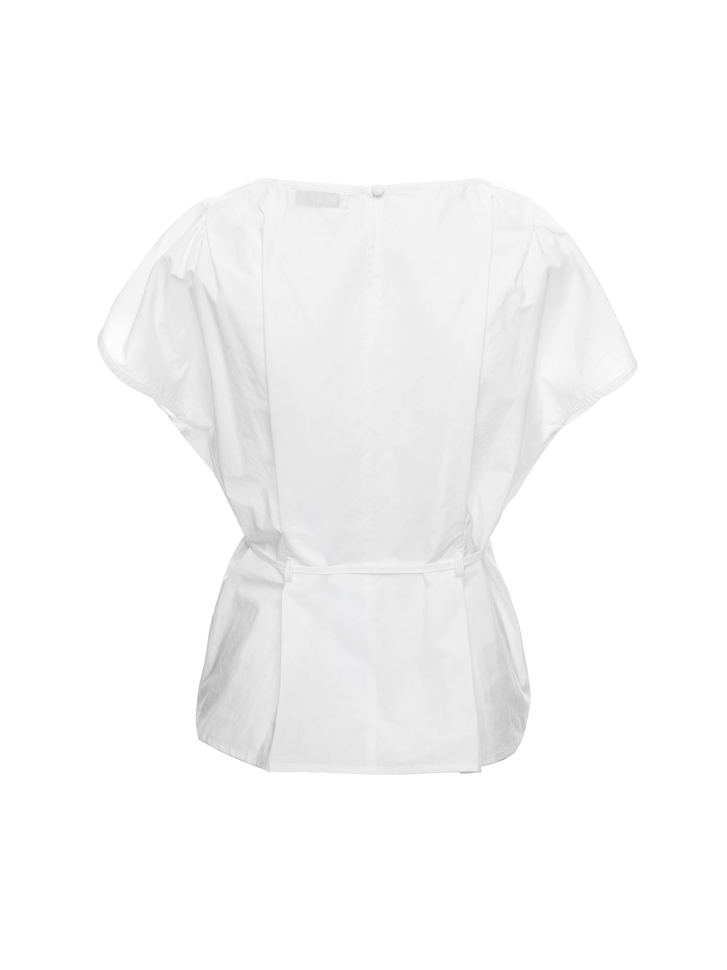 Gathered Cape Sleeve Blouse