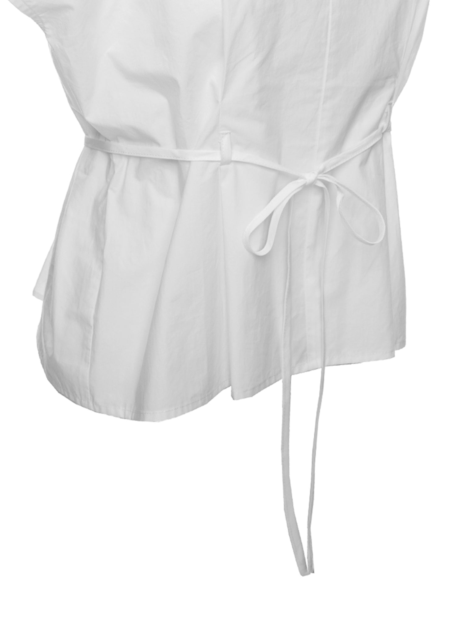 Gathered Cape Sleeve Blouse