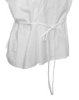 Gathered Cape Sleeve Blouse