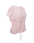 Gathered Cape Sleeve Blouse