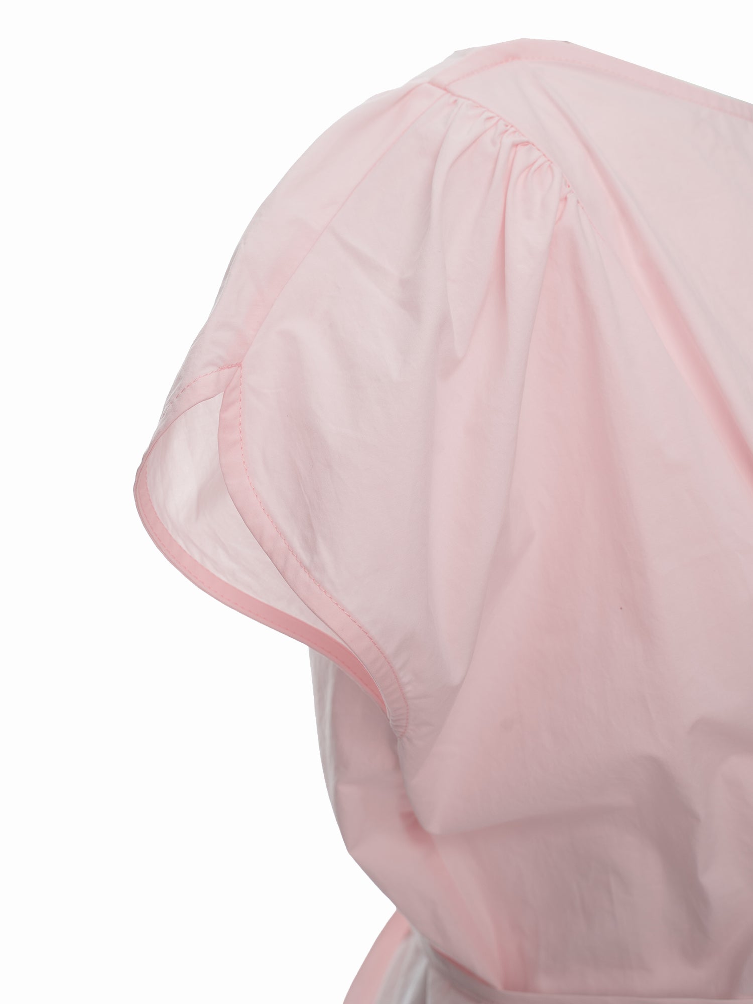 Gathered Cape Sleeve Blouse