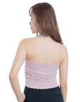 Polka Dot Halter Knit Top