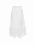 Cotton Lace Tiered Skirt