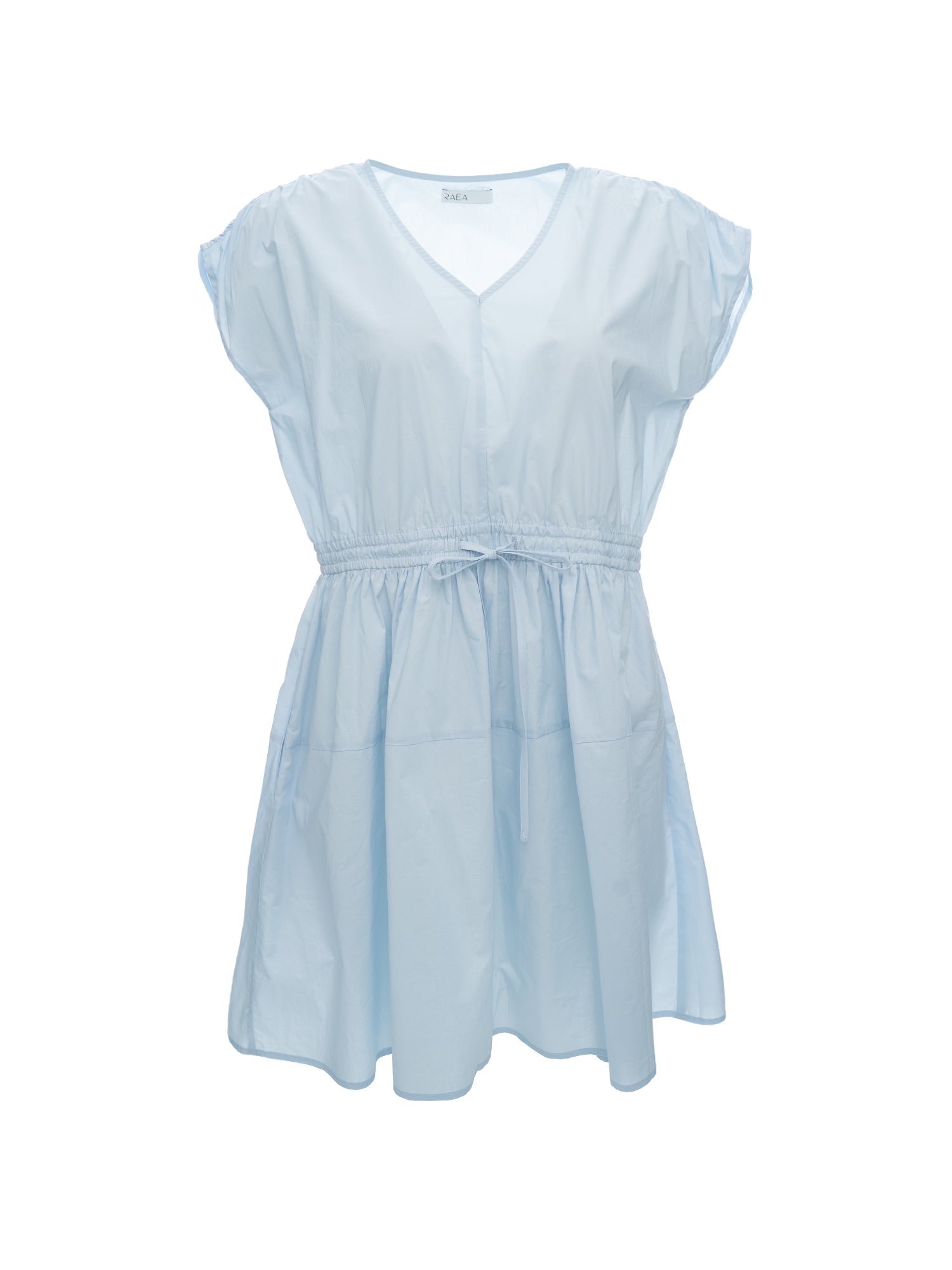 Tie Waist Cape Sleeve Dress