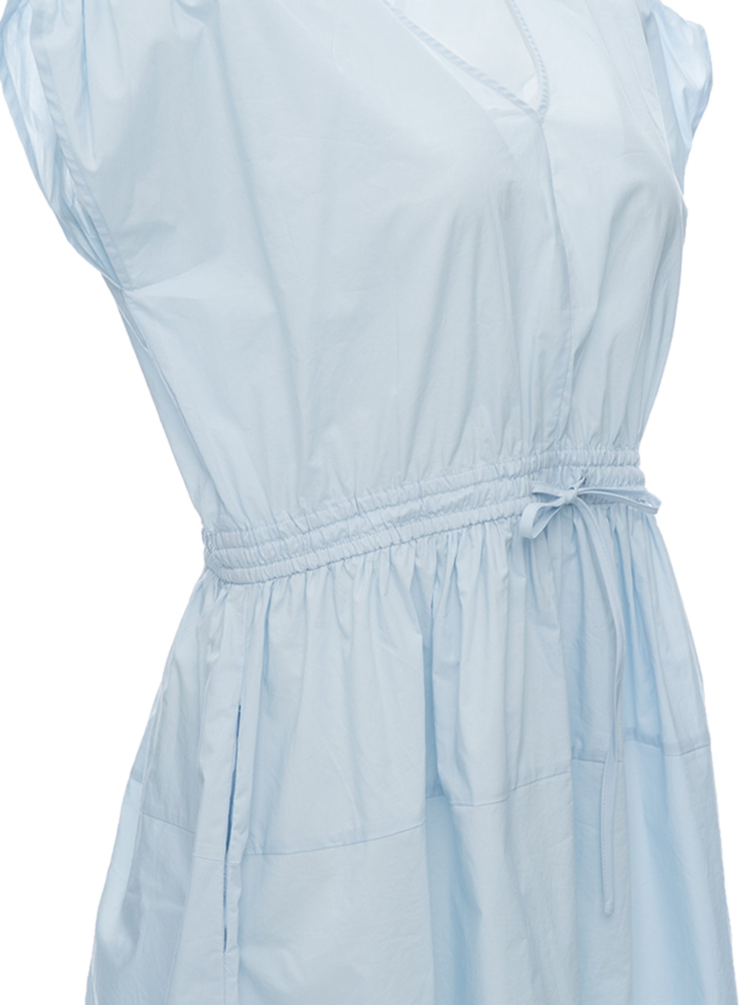 Tie Waist Cape Sleeve Dress