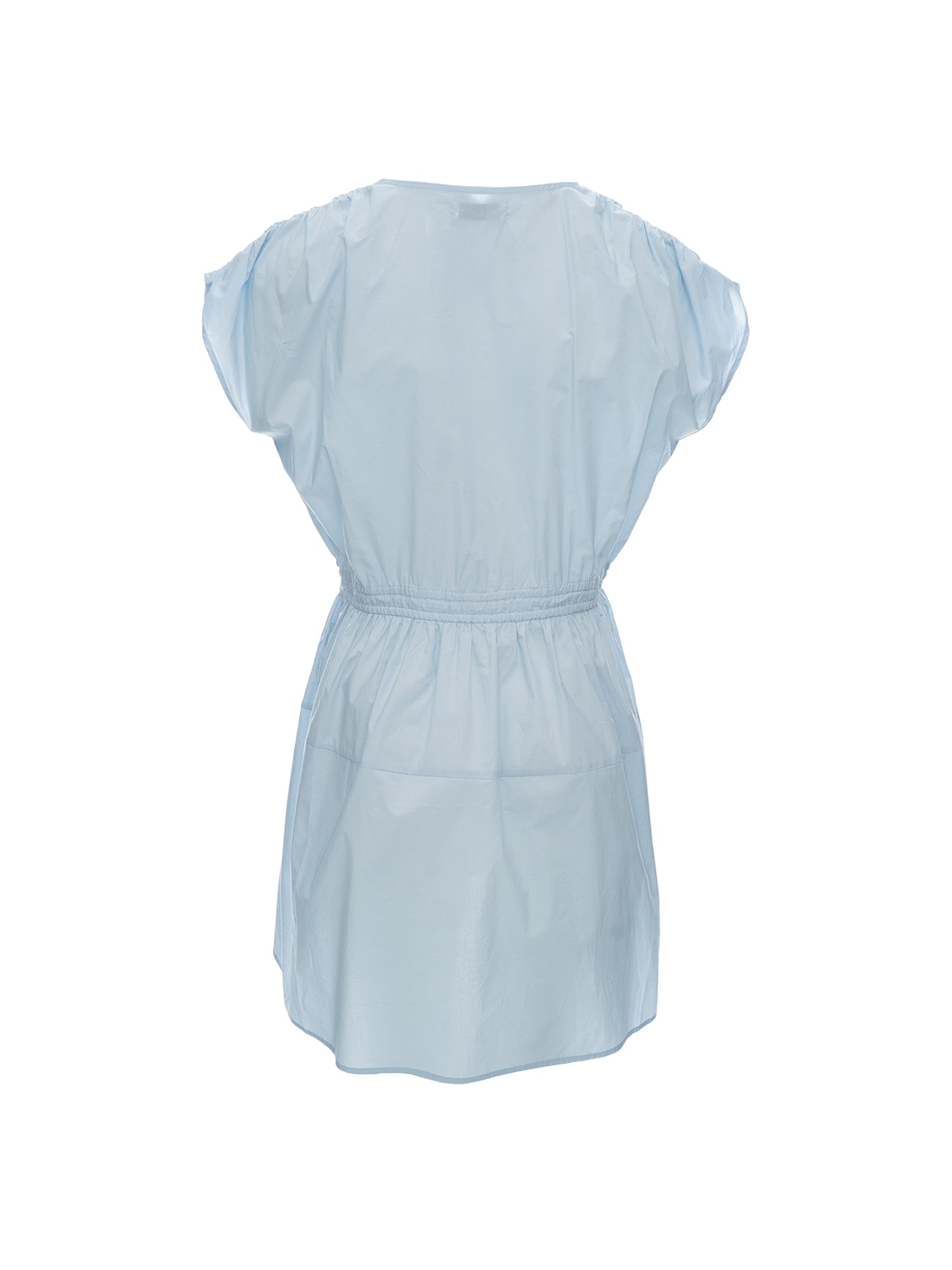Tie Waist Cape Sleeve Dress