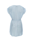 Tie Waist Cape Sleeve Dress