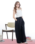 Pleated Wide-Leg Trousers