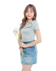 Asymmetric Cutout Top