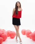 Gathered Balloon Cami Top