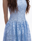 Lace Fit-and-Flare Dress