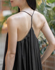 Flowy Ruffled V-Neck Maxi Dress
