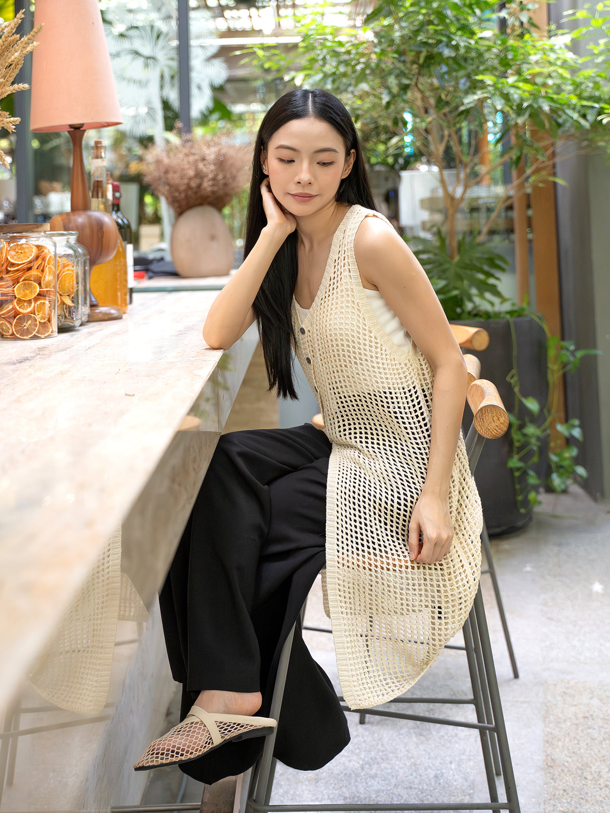 Crochet Long Vest